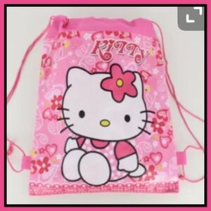 Hello Kitty Pink Kids Drawstring Backpack